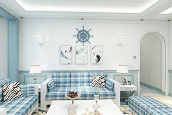 上海地中海风格-客厅
