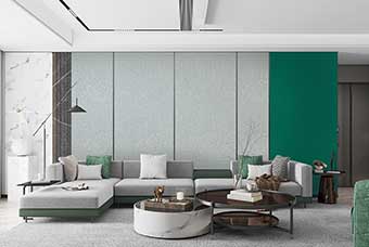 上海轻奢风格-客厅