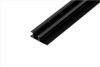 上海航空纤维墙咔铝合金带灯中条（哑黑氧化）