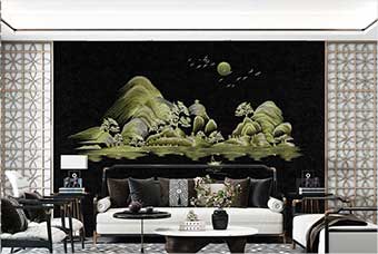 上海森佰汇航空纤维墙咔(湖光山色)